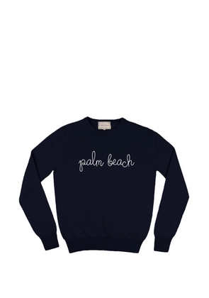 Lingua Franca crew-neck sweater - Blue