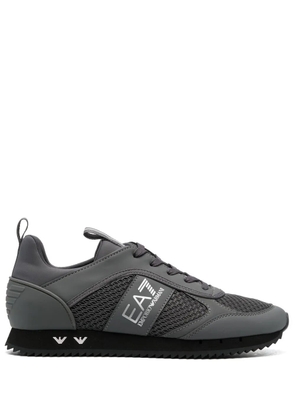 Ea7 Emporio Armani Cordura logo-print panelled sneakers - Grey