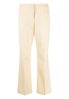 Jil Sander high-waisted cropped trousers - Yellow