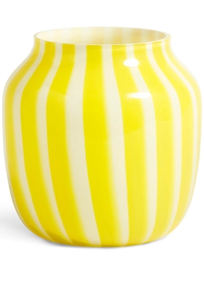 HAY striped wide vase - Yellow