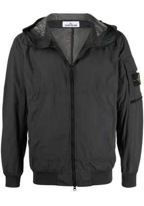 Stone Island Compass-patch hooded jacket - Grey