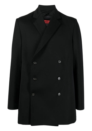 424 double breasted wool coat - Black