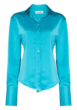 The Attico Lily long-sleeve shirt - Blue