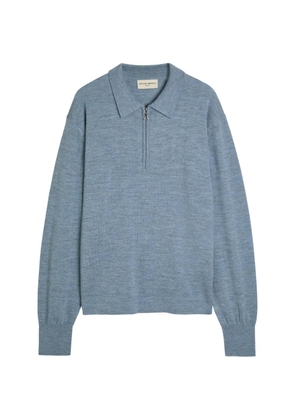 Officine Generale half-zip polo sweater - Blue