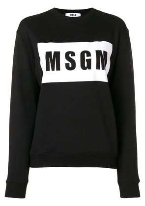 MSGM logo print sweatshirt - Black