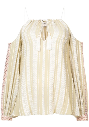 Zeus+Dione cold shoulder blouse - Neutrals