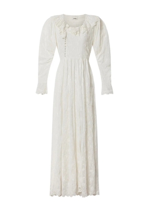 ISABEL MARANT Zoen ruffled collar dress - White