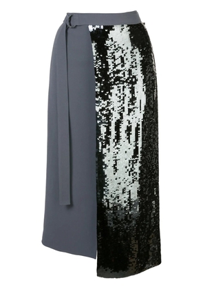 Tibi sequinned wrap skirt - Grey