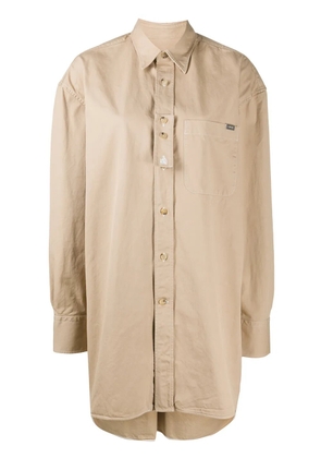 Lanvin oversized long sleeve shirt - Neutrals