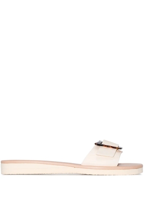 Ancient Greek Sandals Aglaia leather slides - Neutrals