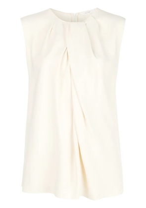 The Row sleeveless flared blouse - White