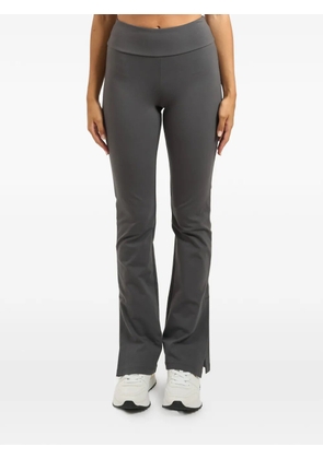 Ea7 Emporio Armani elastic-waistband flared trousers - Grey