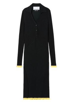 AZ FACTORY x Ester Manas ribbed-knit midi dress - Black