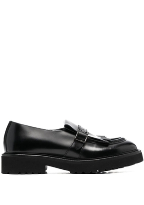 Doucal's fringed leather loafers - Black