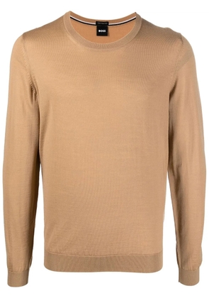 BOSS crew neck pullover sweater - Neutrals