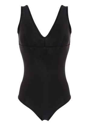 Amir Slama V-neck swimsuit - Black