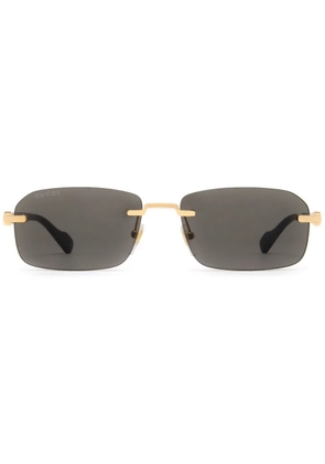 Gucci Eyewear rimless rectangle-frame sunglasses - Black
