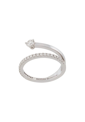 Delfina Delettrez 18kt white gold Marry Me diamond ring - Metallic