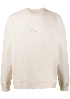A-COLD-WALL* crew neck logo printed sweatshirt - Neutrals