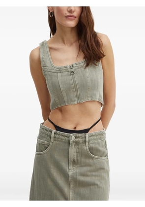 Miss Sixty zip cropped top - Grey