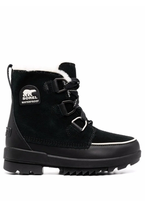 SOREL faux-fur trim suede boots - Black