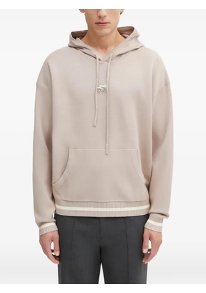 Filling Pieces logo-detail hoodie - Neutrals