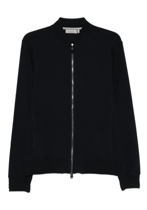 Canali zip cotton jacket - Black