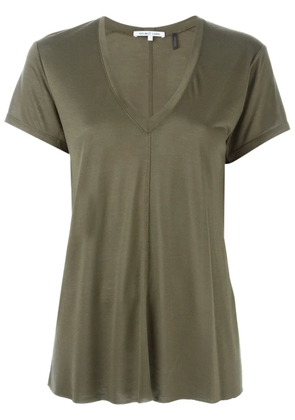 Helmut Lang V-neck T-shirt - Green
