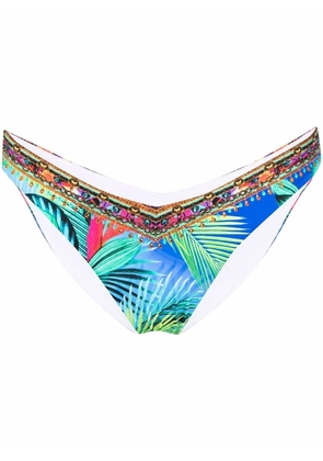 Camilla Whats Your Vice-print bikini bottoms - Green