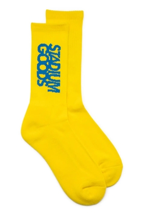 STADIUM GOODS® logo 'Cal' crew socks - Yellow