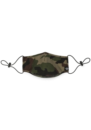 Mostly Heard Rarely Seen camouflage print face mask - Brown