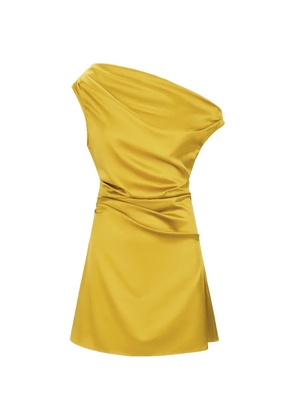 STAUD one-shoulder mini dress - Yellow