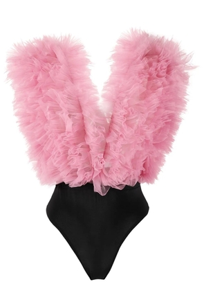 Alchemy x Lia Aram ruffled sleeveless bodysuit - Pink