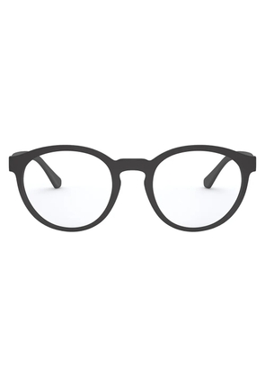 Emporio Armani round-frame glasses - Black