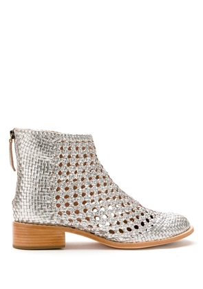 Sarah Chofakian leather Teca boots - Silver