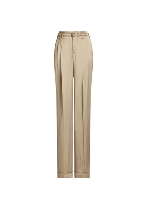 Ralph Lauren Collection belted pleated trousers - Neutrals