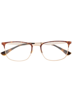 Ray-Ban 6421 half rim clubmaster glasses - Brown
