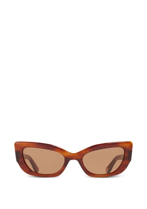 GANNI x Ace & Tate Sadie oval-frame sunglasses - Brown