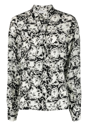 Philosophy Di Lorenzo Serafini Cat Mania silk shirt - Black