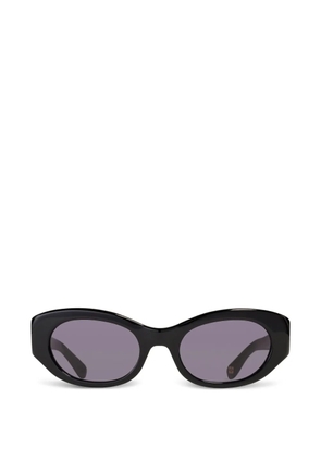 GANNI x Ace & Tate Dakota oval-frame sunglasses - Black
