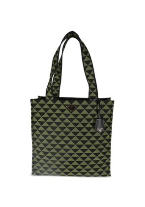 Prada Pre-Owned Triangolo Symbole tote bag - Green
