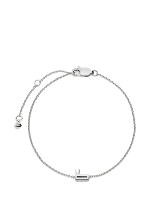 Monica Vinader Initial F chain bracelet - Silver
