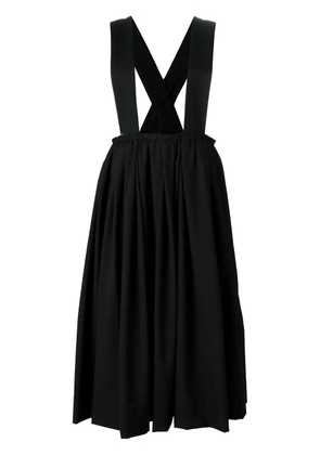 Comme Des Garçons suspenders pleated skirt - Black