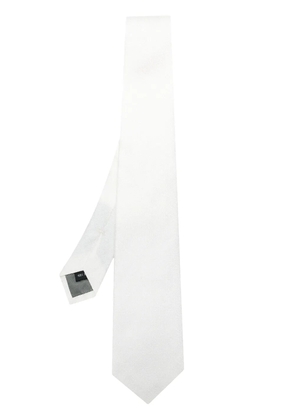 Dell'oglio paisley print tie - White