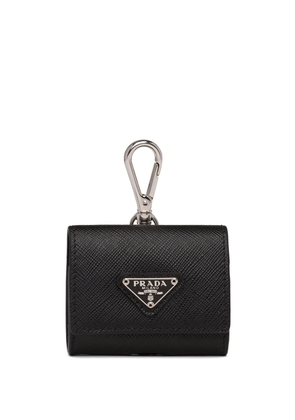 Prada leather earphones case - Black