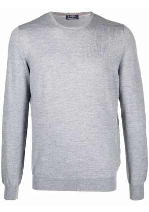 Barba crew-neck knit jumper - Grey