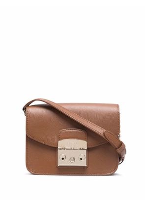 Furla pebbled leather crossbody bag - Brown
