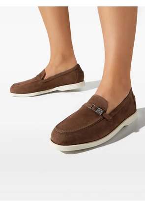 Le Silla buckle strap loafers - Brown