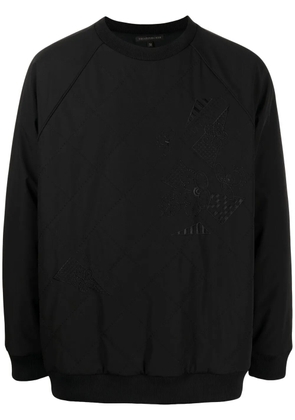 SHIATZY CHEN quilted embroidered-motif sweatshirt - Black