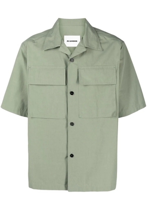 Jil Sander short-sleeve cotton shirt - Green